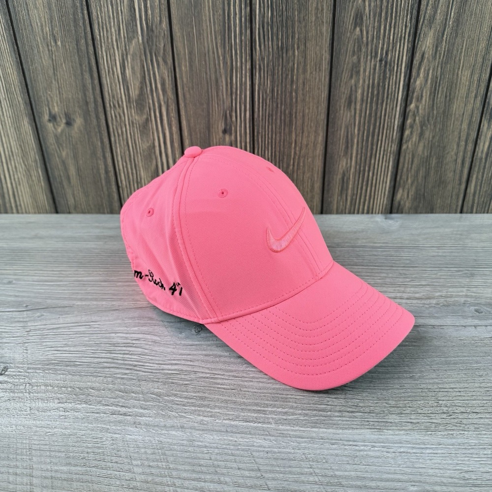 Nike Legacy91 Adjustable Hat Cap Pink Blast Swoosh Fam-Rock 47 Embroidered OSFM